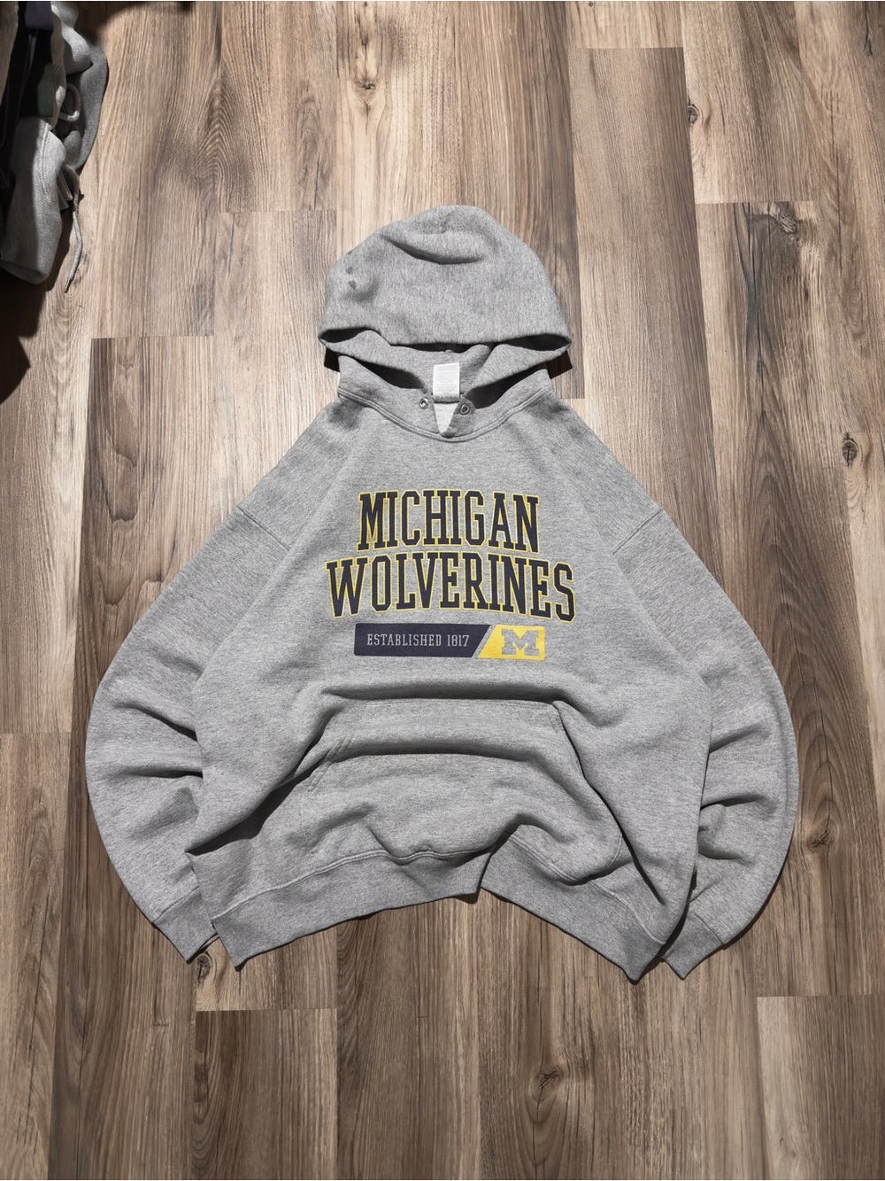 University of Michigan Wolverines Spellout Hoodie • Size XL